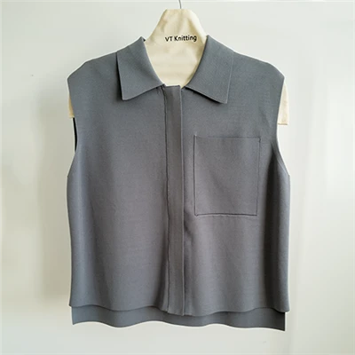 Siaced wedi'i Gwau Retro Grey Dynion